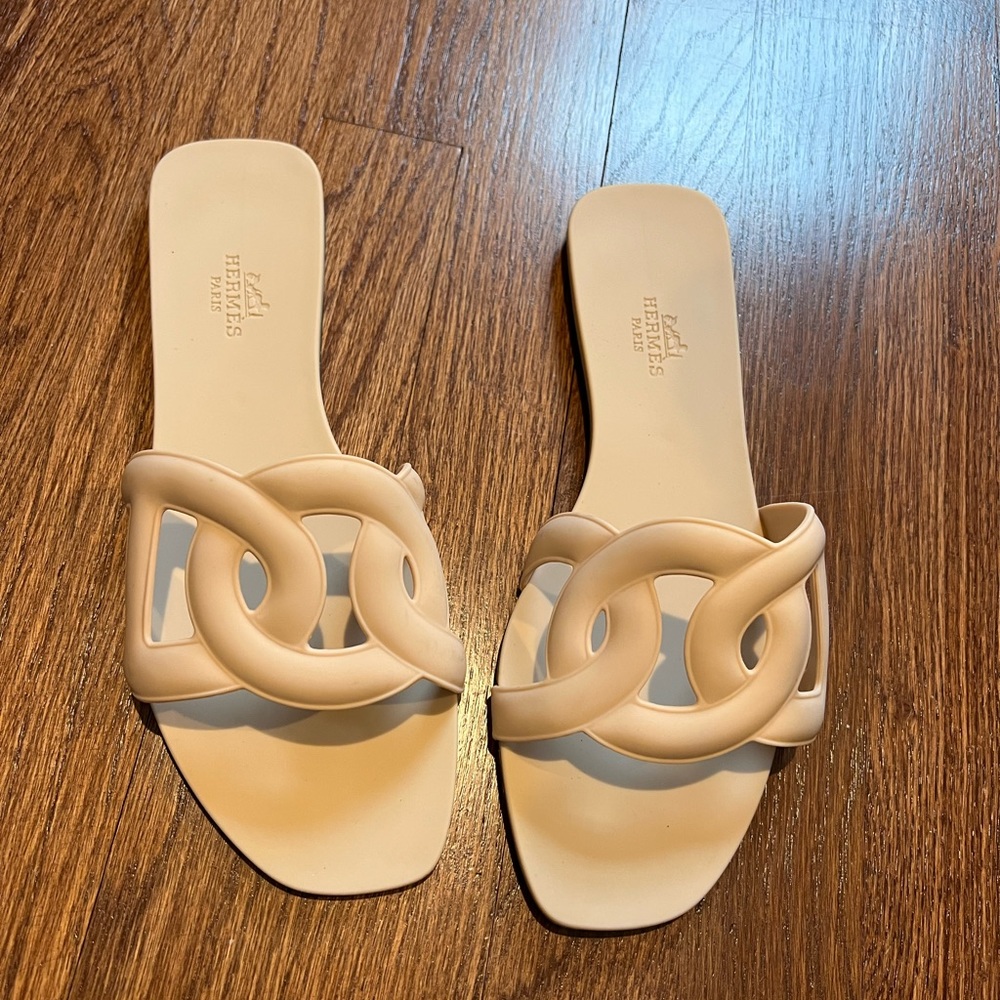 Hermes jelly sandals